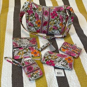 Vera Bradley "Tea Garden" Purse and Accessories